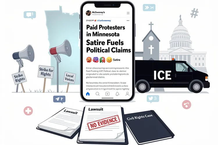 Satire Stirs Paid Protester Firestorm in Minnesota’s ICE Uprising
