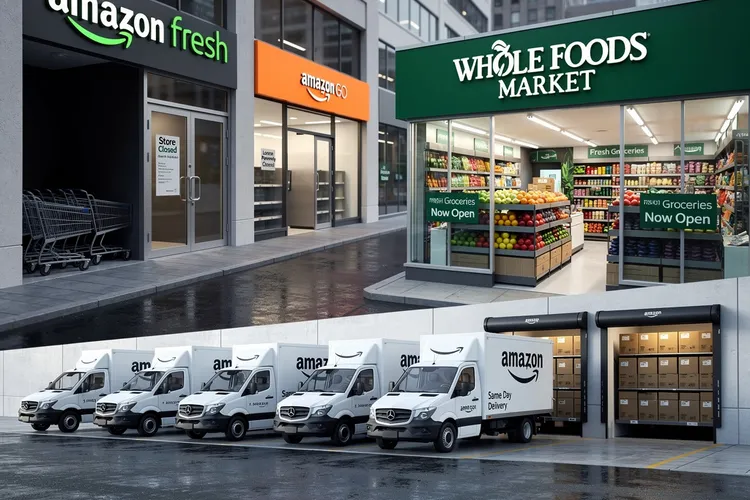 Amazon Shuts Fresh and Go Stores, Bets Big on Whole Foods Surge