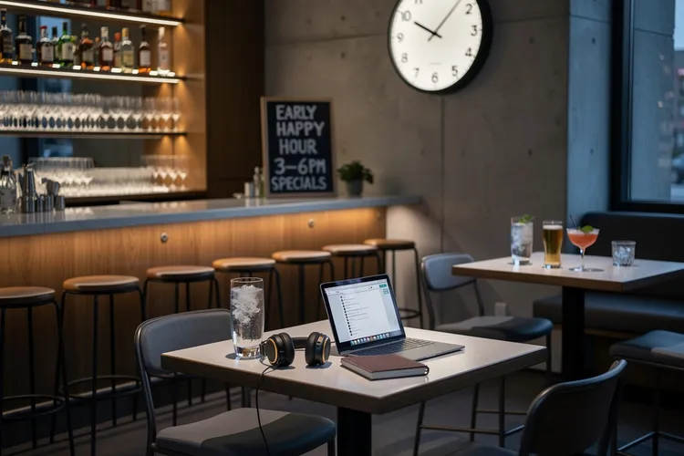 Remote Work Fractures the 5 p.m. Bar Rush