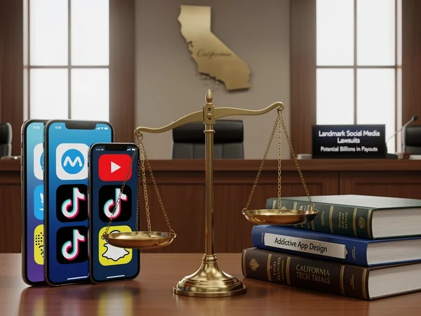 Social Media’s Reckoning: Addiction Trials Target Tech Giants’ Designs