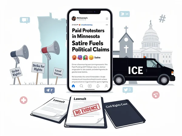 Satire Stirs Paid Protester Firestorm in Minnesota’s ICE Uprising
