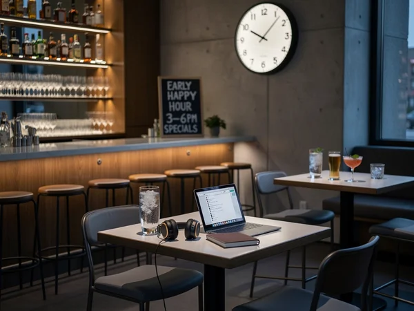 Remote Work Fractures the 5 p.m. Bar Rush